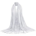 thumbnail image 1 of Tweang Fashion Scarf for Women Poncho Shawl Plush Wraps for Women Women's Shawl Scarfs Men's Scarves Shawl Wraps for Women Formal White A, 1 of 4