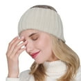 thumbnail image 1 of Tweang Hair Bands for Women's Hair Cute Headbands for Women Sweatbands Wide Headband Hair Wrap Womens Headbands Wide Headbands for Women Beige One Size, 1 of 4