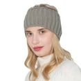 thumbnail image 1 of Tweang Hair Wrap Hair Bands Workout Headbands for Women Sweat Bands Headbands Men Cloth Headbands for Women Turbans for Women Headbands for Women Non Slip Gray 1 One Size, 1 of 4
