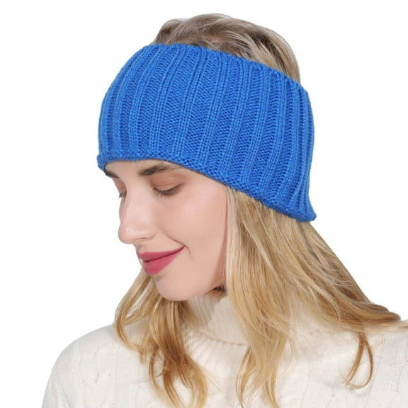 Tweang Headbands for Men Sweat Headband Womens Headbands Boho Headbands for Women Hair Bands Thick Headbands for Women Sweatbands Blue One Size