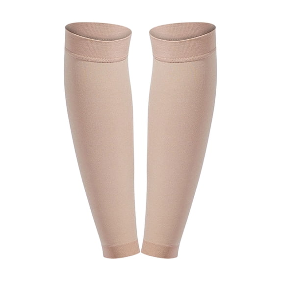 Tweang Leg Compression Sleeve Footless Socks Compression Socks leggs knee highs Over-the-Knee Socks Knee Brace Undersleeve Wide-Leg Compression Socks Women's Compression Socks Women's Socks Beige L
