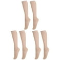 thumbnail image 1 of Tweang Leg Length Socks, Comfortable & Breathable Semi-Sheer Socks, Women's Stocking & Hosiery Beige One Size, 1 of 5