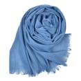 thumbnail image 1 of Tweang Linen Scarf for Women Lightweight Large Silk Scarf Large Scarf Wraps for Women Women Scarves Shawl Wraps for Women Formal Scarf Silk Large Scarf for Women Blue One Size, 1 of 4