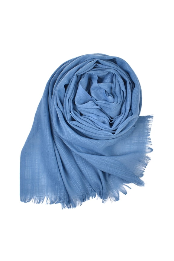 Linen Scarf for Women Lightweight Large Silk Scarf Large Scarf Wraps for Women Women Scarves Shawl Wraps for Women Formal Scarf Silk Large Scarf for Women Blue One Size