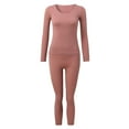 thumbnail image 1 of Tweang Long Johns for Women Thermal Ski Thermals for Women Ski Base Layer Women Thermal Underwear Set Thermal Underwear Set Long Johns Women Pink One Size, 1 of 9