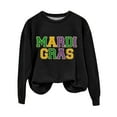 thumbnail image 1 of Tweang Mardi Gras Sweatshirts for Women Mardi Gras Shirts for Women Plus Size Tunic Tops for Women Blazers for Women Knit Tops for Women Shirts for Women Womens Half Zip Pullover Black L, 1 of 4