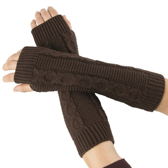Tweang Open Finger Gloves Men Warm Gloves for Women Workout Gloves Women Batting Gloves Gym Gloves for Women Motorcycle Gloves Fairy Gloves Coffee One Size