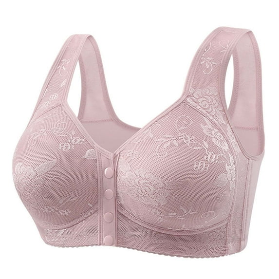 Tweang Push Up Bra Wireless Bras with Support and Lift Thin Strap Bra Sleep Bras for Women Brassiere for Women Sports Bra Full Coverage Sports Bra Pink G