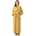 thumbnail image 1 of Tweang Robes for Women Bath Robe Towel Robe Robes for Women Cozy Robes Soft Long Sleepwear Comfortable Bathrobe for Women Loose Loungewear Warm Shower Robe Yellow Xl, 1 of 7