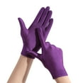 thumbnail image 1 of Tweang Satin Gloves Elbow Length Warm Gloves for Women Typing Gloves Goth Gloves Womens Gloves Mesh Gloves Fishnet Arm Sleeves Purple One Size, 1 of 6