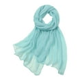 thumbnail image 1 of Tweang Sheer Scarf Large Scarf scarf for women Long Scarf Sheer Scarf Shawl Wraps for Women Wedding Shawls Shawls and Wraps for Evening Dresses Rebozo Para Mujer Long Sheer Scarf Light Blue One Size, 1 of 3