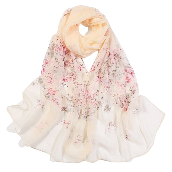 Tweang Sheer Scarf Scarf For Spring And Summer Long Lightweight Sheer Shawl Sunscreen Shawl scarf for women Wedding Shawls Silk Feeling Scarf Sheer Scarf for Women Triangle Shawl Beige One Size