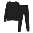 thumbnail image 1 of Tweang Ski Base Layer Women Cold Weather Top Bottom Johns Thermal Womens Thermals Top and Bottom Set Womens Long Johns Thermal Sets Long Johns Women Black M-3XL, 1 of 8