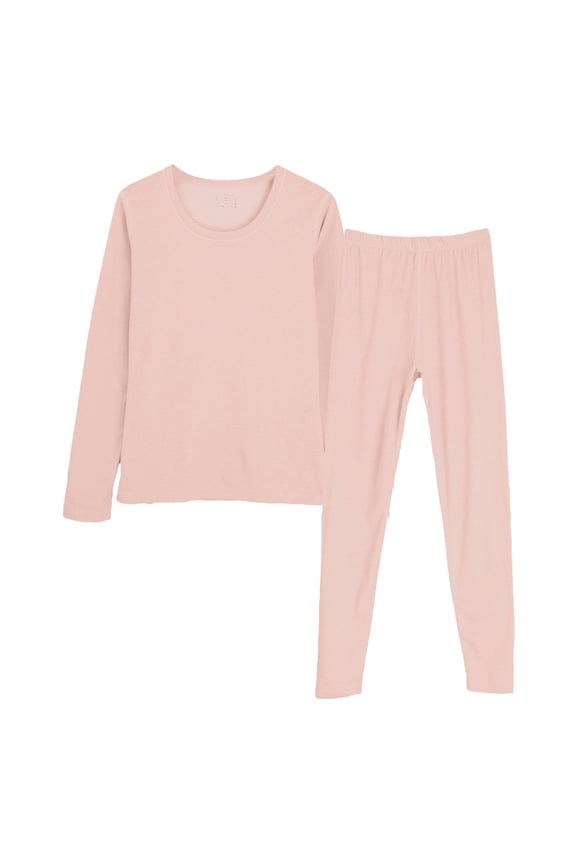 Thermal Base Layer Thermal Underwear for Women Set Womens Thermal Set Womens Thermal Underwear Sets Cold Weather Clothes for Women Ski Base Pink M-3XL