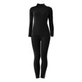 thumbnail image 1 of Tweang Thermal Sets for Women Thermals for Women Cold Weather Clothes for Women Under Clothes Warm Under Clothes for Women Thermal Underwear Set Black L-4XL, 1 of 5
