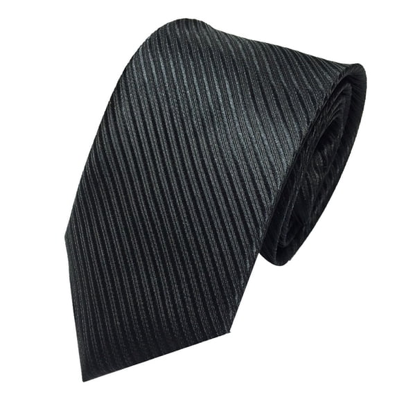 Tweang Tie Men's Classic Stripe Plaid Business Formal Necktie For Wedding Shirt Dress Black One Size