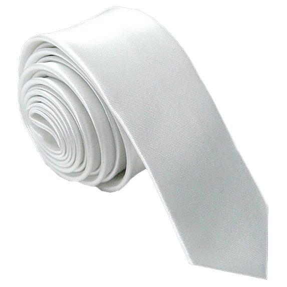 Tweang Tie Mens Clip on Tie Plaid Striped Pre Tied Necktie for Office School Party White One Size