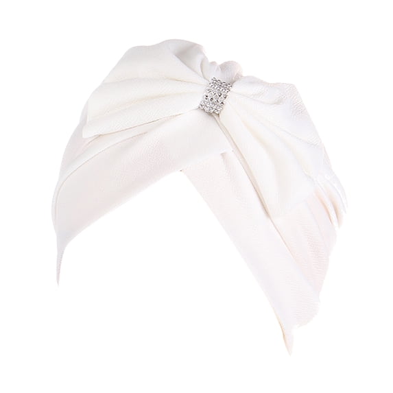 Tweang Turban Hat Cross Twist Hair Wrap hair scarf turbans for women hair wrap scarf turban head wraps for women beauty Sleep Turban Headwear hat headwraps for women head wraps White One Size