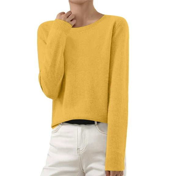 Tweang Turtleneck Tops for Women Long Sleeve Shirts for Women Sweaters for Women Fall Clothes Turtle Neck Long Sleeve Women Turtle Neck Tank Tops for Women Gold L