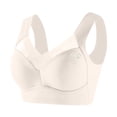 thumbnail image 1 of Tweang Wide Straps Bra Posture Correcting Bra Full Coverage Bra Anti Sagging Bra Push Up Anti Sagging Women's Bra Support Powerful Bras with Support and Lift No Underwire Bras Beige L, 1 of 8