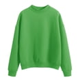 thumbnail image 1 of Tweang Womens Fuzzy Sweater Crew Neck Sweater for Women Thin Sweaters for Women Lightweight Turtle Neck Tank Tops for Women Long Sleeve Undershirt for Women Fall Sweaters Green L, 1 of 5