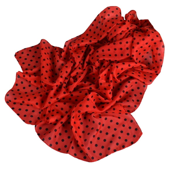 Tweang Womens Scarves Fashion Lightweight Summer Scarf Satin Hair Scarf Shawl Wrap Chiffon Neck Scarf Knitted Shawl Men Scarf Red One Size