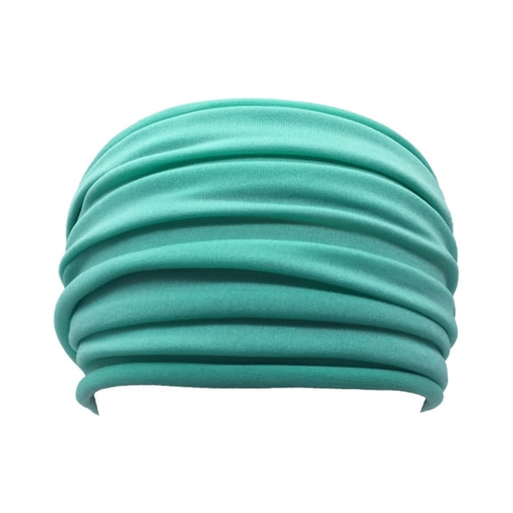 Tweang headbands Wide Elastic Hair Bands Stretch Sport Headband for Women large headbands for women Elastic Sweat Hairbands Wide Vintage Head Wraps solid Color Head Accessories Mint Green One Size