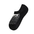 thumbnail image 1 of Tweang low socks cotton socks for women ankle ankle socks low socks invisible socks bootie socks for women cotton running socks thin ankle socks low cut ankle socks for women Black One Size, 1 of 3
