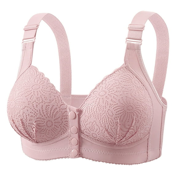 Tweang sports bra Everyday Bras Padded Bras for Women Comfort Wirefree Convertible Straps Padded Comfort with Support Cozy Adjustable Bra Wireless Push Up No Wire Breathable Bra Hot Pink 36