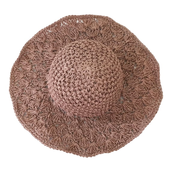 Tweang sun hat Packable Roll up Floppy Cap Summer UV Protection Beach Cap Wide Brim Hat Sun Protection Straw Hat Foldable Roll up Floppy Sun Hat Tea Party Hat Beach Straw Hats Hot Pink One Size