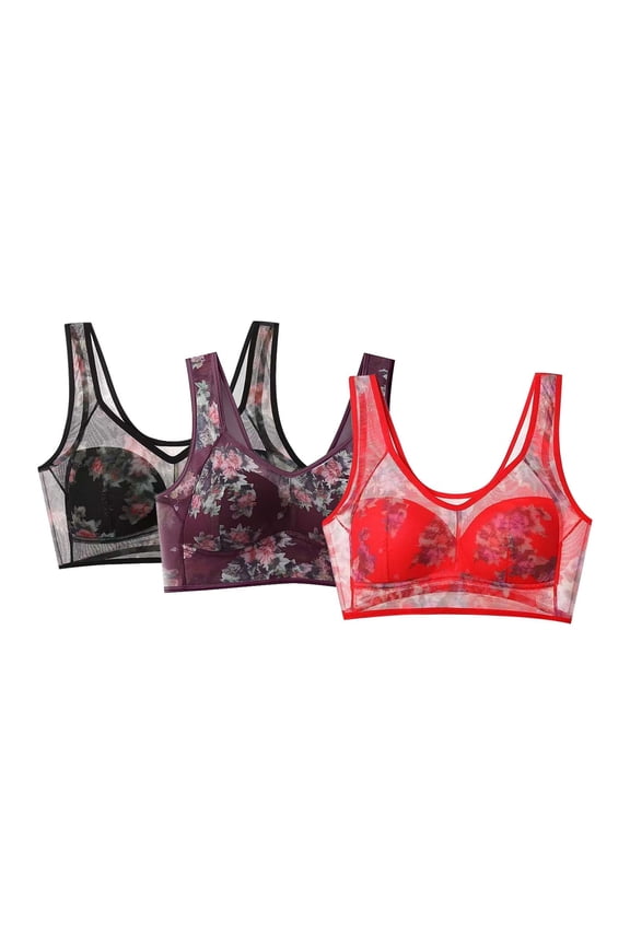 underoutfit Bras Lift Bra bras for women Push Up Bralettes Shapely Bras Support Comfortable Sculpting Camisole Bra Smoothing Bra Cooling Comfort Bra Bras Gather Bra Purple 3XL