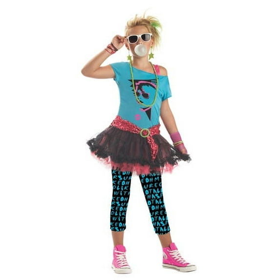 Tween 80's Valley Girl Trendy Halloween Costume