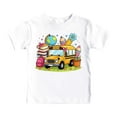 thumbnail image 1 of Tween Back School Boys Graphic Tops Short Sleeve Tees Kids Soft Casual Shirt Trendy Printed Shirt Clothes White Size 10-11T, 1 of 5