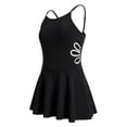 thumbnail image 1 of Tween Bathing Suit Black Girls Swimsuit 1 Piece Sleeveless Quick Dry Sport Summer Beach Swimwear 10-11 Years, 1 of 4