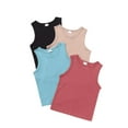 thumbnail image 1 of Tween Boys 4 Pack Tank Tops Casual Cotton Crewneck Sleeveless Undershirts Comfy Lightweight T-Shirts Size 13-16 Years, 1 of 8