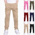 thumbnail image 1 of Tween Boys Athletic Sweatpants Kids Fall Winter Sweatpant Elastic Waist Pants 5-14 Years Kids Workout Sweat Pants Big Kids Sweatpants Size 11-12 Years, 1 of 6