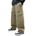 thumbnail image 1 of Tween Boys Cargo Pants Outdoor Casual Utility Trousers Kids Fall Hiking Adventure Durable Bottoms Clothes, 1 of 7