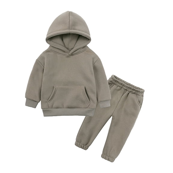 Tween Boys Outfits Hooded Pullover Sweatshirt + Jogger Pant Fall Winter Sweatsuit