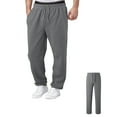 thumbnail image 1 of Tween Boys Sweatpants Girls' Athletic Pants with Pockets Drawstring Basic Grey Pants for Boys Athletic Pants Size 11-12 Years, 1 of 9
