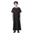thumbnail image 1 of Tween Boys Tops Casual Long Tunic Clothing Black Size 11-12T, 1 of 9