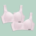 thumbnail image 1 of Tween Bras 2 Pack Girls Everyday Bras Student Solid Color Comfortable Breathable Wireless Bralette with Chest Pad Training Sports Bra 13Y, 1 of 6
