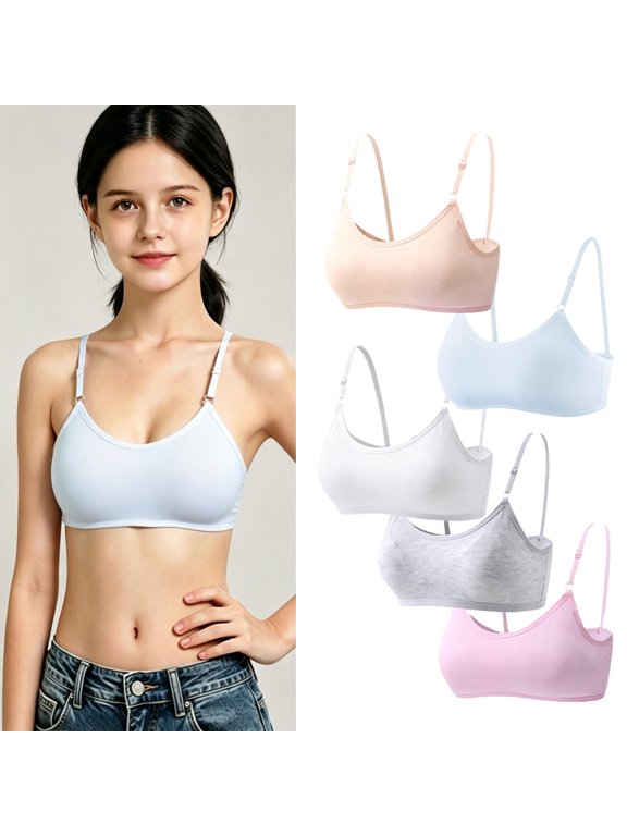 Tween Cami Bra First Lightly Padded Bra for Tweens Bra for Homework Girls Age 10-16