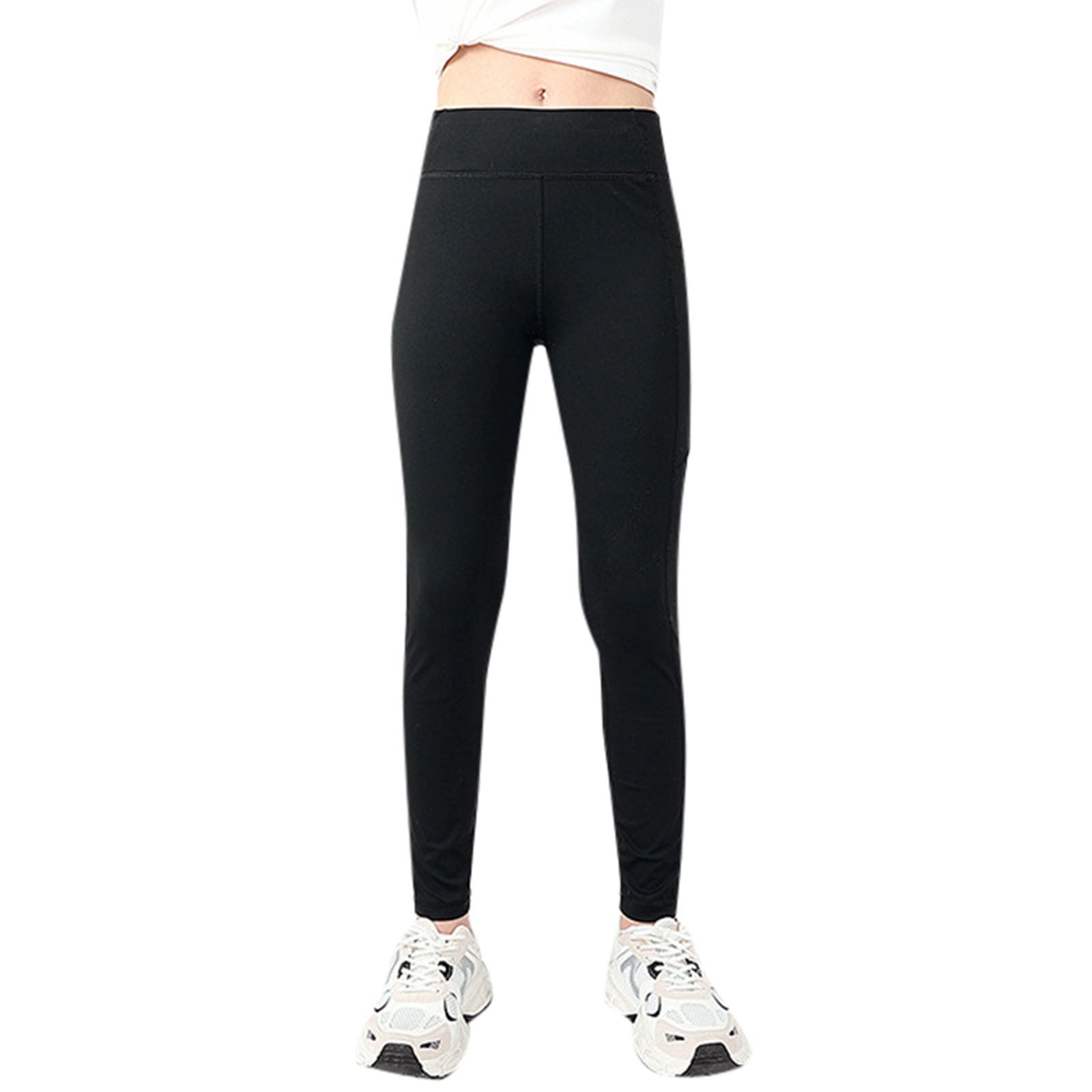 Tween Girl Athletic Leggings Kids High Waist Running Yoga Pants Workout ...