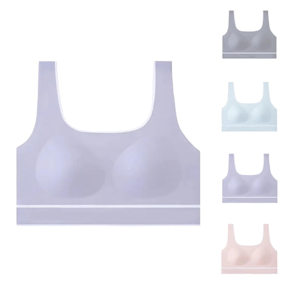 Tween Girl Bras Wireless Training Bra Girls Underwear Training Bras for Teen Girls - Soft Comfort Solid Color Sports Bras Ideal for Everyday Wear