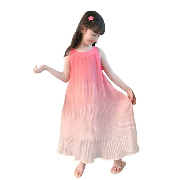 Tween Girl Dresses Clothes Kids Casual Sundess Princess Maxi Flower Girl Dress