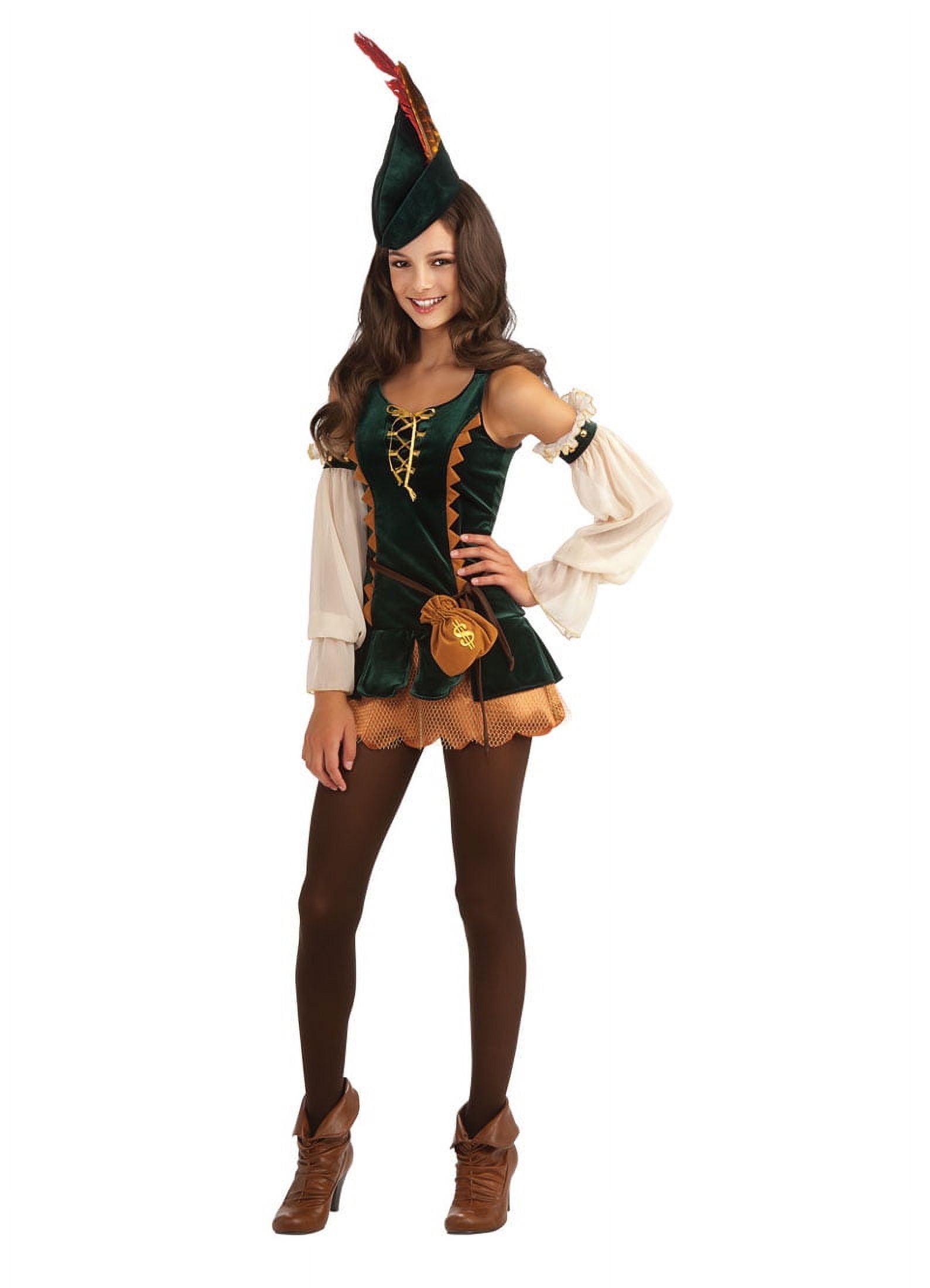 Tween Girl Forest Bandit Robin Rood Costume Rubies 886308 - Walmart.com