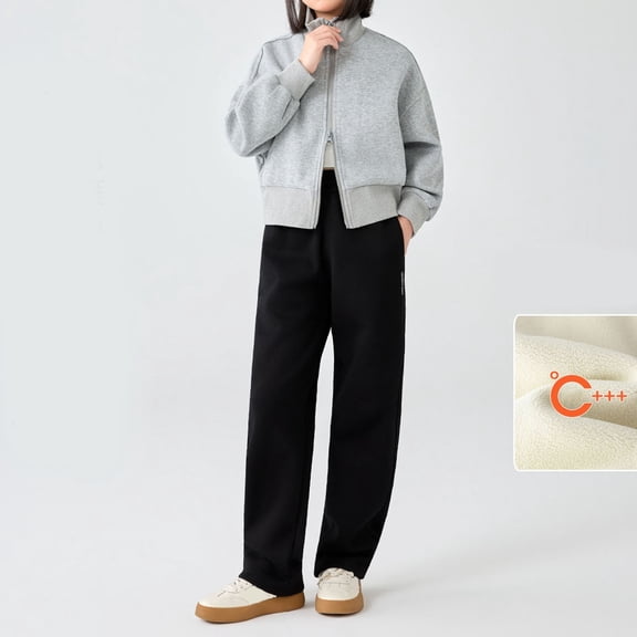 Tween Girl Sweatpants High Waist Wide Leg Athletic Joggers with Pocket Sweatpants for Girls 12-13 Years