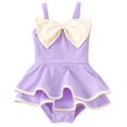 thumbnail image 1 of Tween Girl Swimsuit One Piece, Girls Bathing Suits Size 10-12 Upf 50+ Swimwear with Shorts Quick Dry Swimsuits Set Cute Solid Summer Beach Swimsuit, 1 of 4