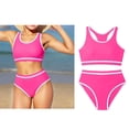 thumbnail image 1 of Tween Girl Swimsuit Quick Dry 2 Piece Girl Bathing Suit with Chest Pad Swimsuit for Tween Girls 12-13 Years, 1 of 5