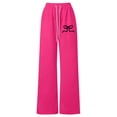 thumbnail image 1 of Tween Girls Bow Drawstring Loose Fit Lightweight Straight Leg Athletic Casual Sweatpants, 1 of 4